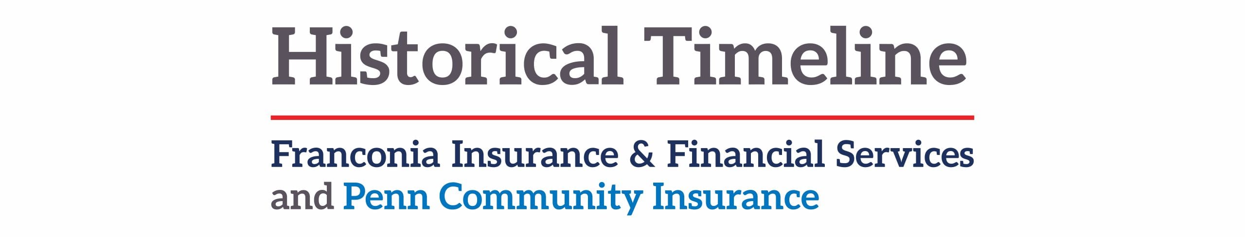 Historical Timeline of Franconia Insurance and Penn Community Insurance